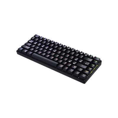 China Wholesale High Quality Teclado RGB Backlit Three-Mode Teclado Para Mechanical Games Anti-Ghosting Connection Blueprint Teclado for sale