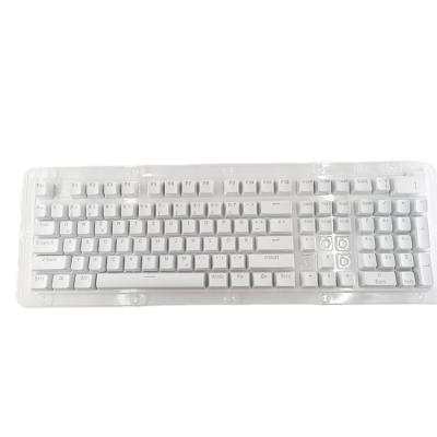 China Durable 2021 factory wholesale OEM profile doubleshot ABS translucent keycaps in German for sale