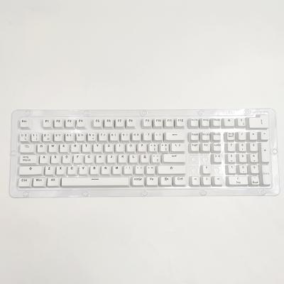 China Durable Factory Wholesale OEM Size Double Pulled Low Profile Backlit Translucent Keycaps Keycap in Spanish for sale