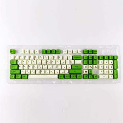 China Durable 104/108 OEM Profile Sublimation Matcha Thermal Keycaps For PBT Keycaps High Quality Japanese for sale