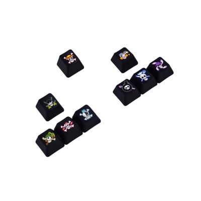 China Durable 9 OEM Profile Double Shot Five Sides Sublimation Anime PBT Keycaps For Mechanical Keyboard for sale