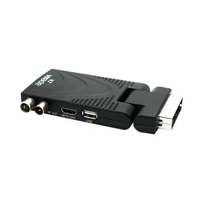 China Mini+scart Size H.265 HEVC FHD DVB Mini T2 TV Set Top Box Mstar Scart Meecast Digital Set Top Box for sale