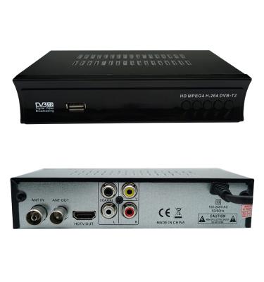 China OEM DVB-T2 H.264 Set Top Box Digital TV Receiver DVB T2 Decoder For Kenya Ghana 220*150*40mm for sale