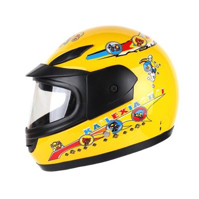 China Cheap High Quality Children Cartoon Sun Shield Full Face Motorcycle Accessories Roller Skating Children's Helmet for sale