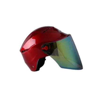 China 2021new Sun Shield Motocross Open Face Helmets Cycling Bicycle Winter Warm Face Bike Motorcycle Half Helmet for sale