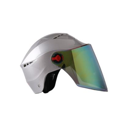 China Electric Custom Motorcycle Accessories ABS Half Ride Scooter Sun Shield Bike Face Helmet Motorcycle for sale