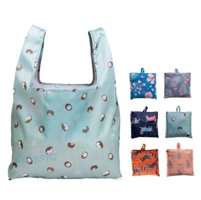 China RPET Eco Friendly Reusable Polyester Foldable Shopping Bag for sale