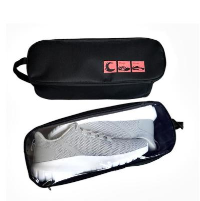 China Durable custom printed fabric drawstring shoe dust carrier bag with logo/wholesale cheap carry travel shoe bag for sale