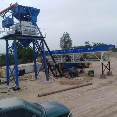 China The building material stores precast concrete hollow core slab making mix batching plant used for sale