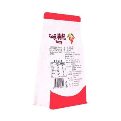 China Moistureproof Flat Bottom Bag Dry Fruits Bags Fully Biodegradable Matrimony vine Bag for sale