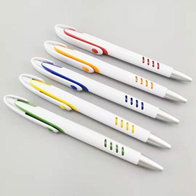 China Wholesale Promotional Pen Cheap And Clip Logo Pen-Fashion Plastic Retractable Wide Ball Nice Promotional Nice Tip Pen-Personalised for sale