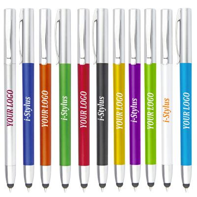 China I-Stylus Promotional Pen Customized Plastic Promotional Ballpoint Pen With Custom Logo Print, Stylus Touch Screen Ballpoint Pen for sale