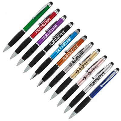 China Promotional Custom Logo Gift Hi-Tech Stylus Pen Plastic Ballpoint Pen With Screen-Personalized Printed Stylus Ballpoint Pen With Grip for sale