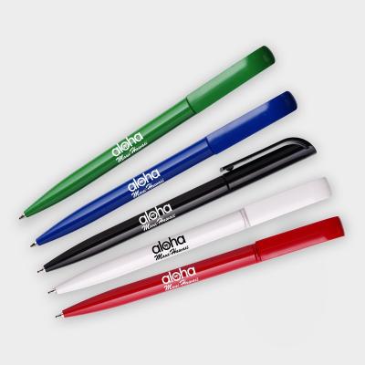 China Simple Pen Logo Ballpoint Pens Twist Plastic Cheap Plastic Customized Ballpoint Pen With Custom Logo for sale