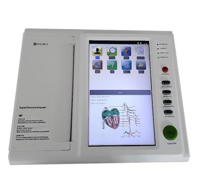 China Hospital 12 Channel ECG Machine ECG-8812 Touch Screen 12 Lead Electrocardiography Te koop