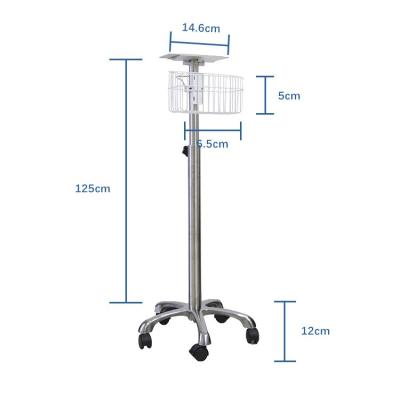 China Zoll Vital Signs Patient Monitor Trolley des Krankenhaus-Überwachungs-Schwenker-Stand-12 zu verkaufen