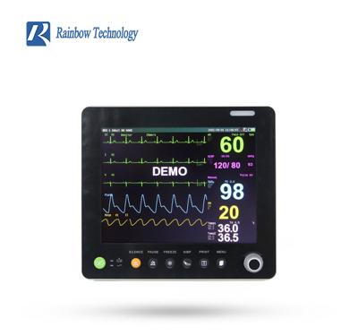 China Portable ECG HR NIBP SPO2 RESP TEMP Multi Parameter Patient Monitor For ICU Ward zu verkaufen