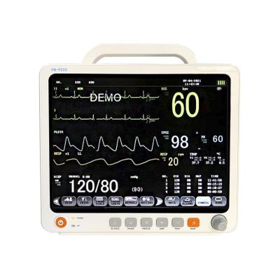 China 12.1 Zoll Farb-Lcd-Medizinischer Monitor Ecg Hr Resp Spo2 Nibp Temp 6 Parameter Patientenmonitor zu verkaufen