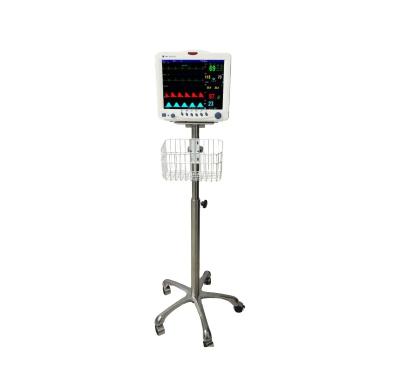 China Trolley medical cart hospital trolley hospital furniture for patient monitor en venta