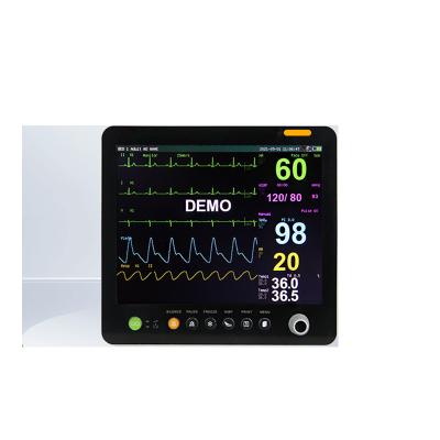 China 15 Inch Portable Multiparameter Patient Monitor Cardiac Monitoring Equipment For Medical for sale