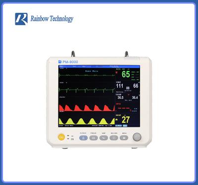 중국 8 인치 TFT 참을성 있는 활력 징후 감시자 SPO2 맥박수 ETCO2를 가진 Multipara 감시자 판매용