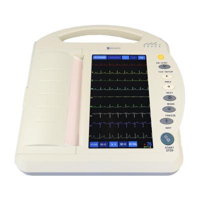 Chine 10,1 de pouce de l'affichage à cristaux liquides ECG de machine avance médicale colorée de l'acquisition 12 simultanément à vendre