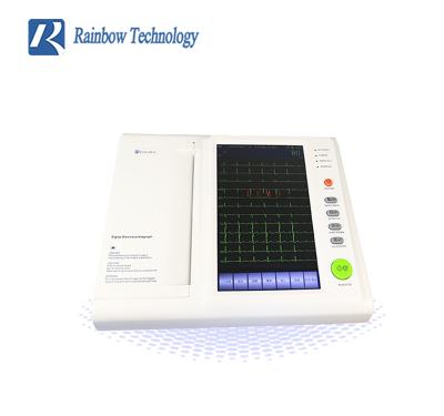 Chine 12 la machine médicale des canaux ECG cachée manipulent construit dans la batterie au lithium rechargeable à vendre