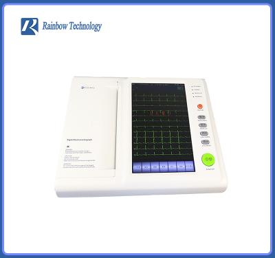 중국 종류 II 심전도 EKG ECG 기계 12 채널 터치스크린 판매용