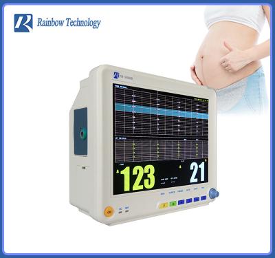 중국 에너지 절약 휴대용 태아 감시자 Toco FHR FM 3 매개변수 태아 심장 박동 감시자 판매용