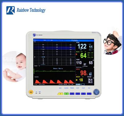 China Des Regenbogen-PM-9000E Plastikparameter-mütterlicher fötaler Monitor klinik-medizinische neugeborene des Baby-CTG neun zu verkaufen