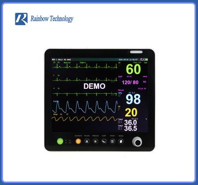 China 15.1 Inch Cardiac Multipara Patient Monitor dual IBP with human voice alarm for sale