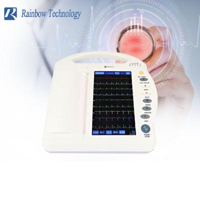 Cina L'elettrocardiogramma Ecg medico di iso Ekg lavora 12 il cavo a macchina a 10,1 pollici di Manica 12 in vendita