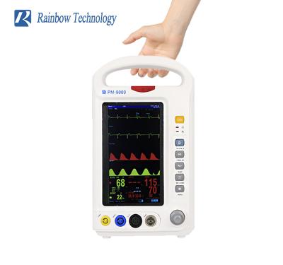 Chine Paramètre multi Vital Signs Monitor de poignée portative 7 pouces pour l'ambulance/salle à vendre