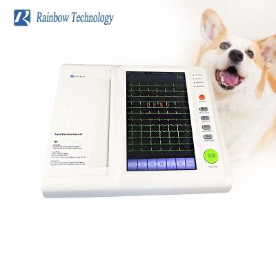 China 7 Zoll-Touch Screen 12 Veterinär-ECG Maschine der Kanal-12 Führungs- zu verkaufen