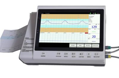 China Krankenhaus-Zwillinge prüfen fötales Herz Rate Monitor With Printer CTG zu verkaufen