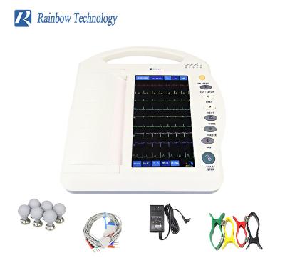 Chine Moniteur portatif des canaux médicaux ECG de l'écran tactile 12 avec l'imprimante d'élément à vendre