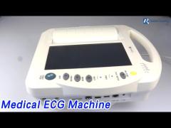 12 Channel Medical ECG Machine 10.1 Inch Alarm For Hospital