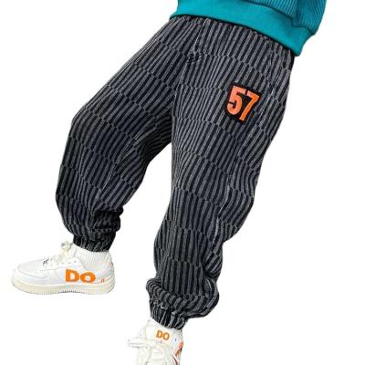 China Wholesale Kids Breathable Boys Loose Trousers Calf Cuff Casual Soft Pants for sale