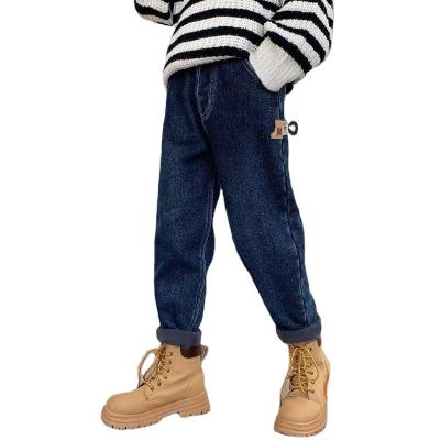 China Wholesale Kids Elastic Waist Jean Pants Denim Jeans For Kids Breathable Kids Boy Cargo Pants Hip Hop Style Casual Trousers for sale