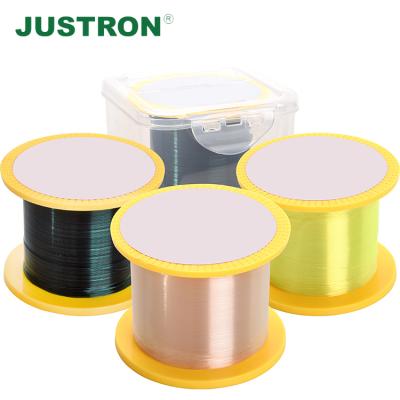 China Justron Aplet Lake Ocean Beach Fishing Monofilament Fishing Line 1000m 500m 100m nylon fishing line float cue for sale