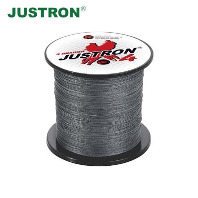 China Justron Braided 100m Fishing Line 500m 300m 4 Strands Multifilament Multifilament Saltwater Pe Float Line for sale