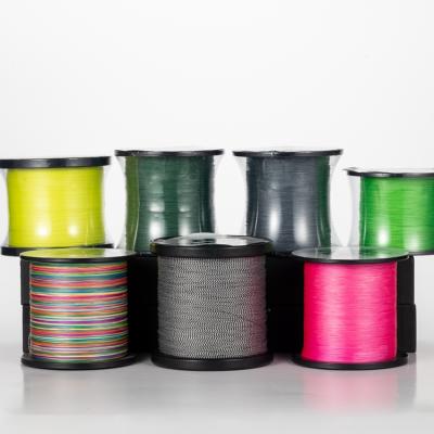 China Super Strong High Tensile 4 Strand Multifilament Fishing Line 1000m Braided Fishing Line 1000m 150m 300m 500m for sale