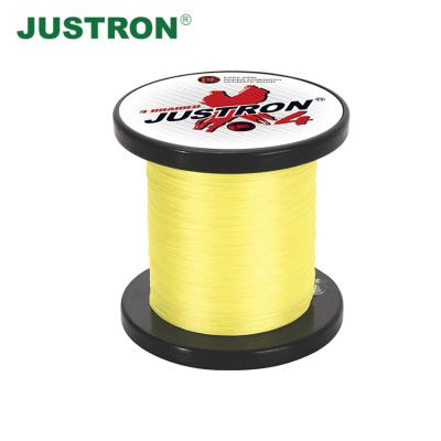 China Wholesale JUSTRON Float Marker 5 Material Colors For Lake River Sea Water 4 Strands Product Japanese Braided Fishing Line for sale