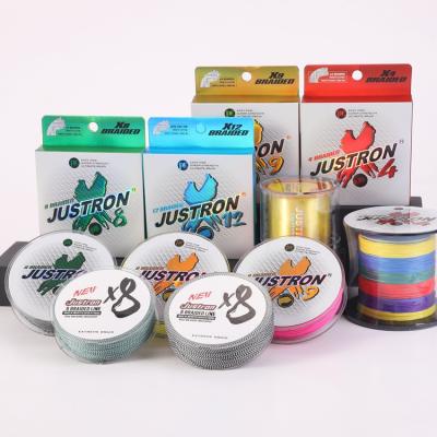 China Float Locator 5 Colors 500M Long Line Lake River Durable Mono Super Soft PE 12 Braided Fishing Line for sale