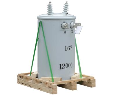 China 10 kVA 500 kVA Cylindrical Pole Mounted Transformer for Power Distribution System for sale