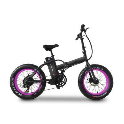 China 2021 steel e-bike 48V foldable electric bicycle de bicicleta 20 inch speed folding fat bike high tire electric bicycle for sale