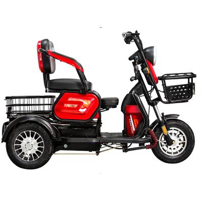 China Hot Selling Led Lights Tricycle 2 Seat Mobility For Adult Electric Scooter 3 Wheel Motorcycle for sale