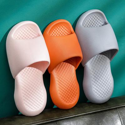 China New Designer High Quality Unisex EVA Soft Women And Men Home Bedroom Bathroom Shoes Anti-slip Shoes For Orange Bubble Slides Slippers for sale