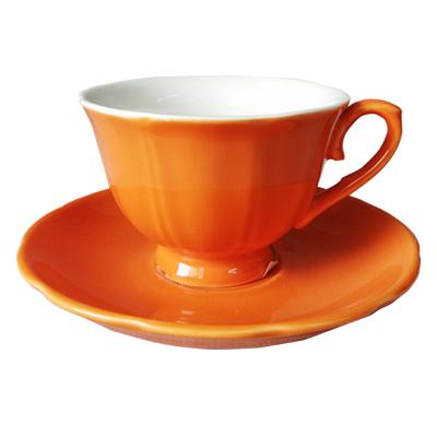 China Sustainable Factory wholesale custom logo medium temperature porcelain office home used coffee cup saucer for sale