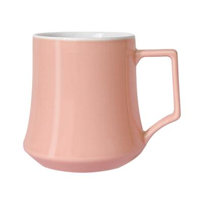 China Sustainable Hot sales unique design narrow mouth ceramic material office coffee cups tea mug for sale